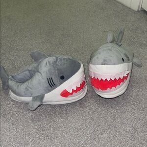 Gray Shark Slippers for Women